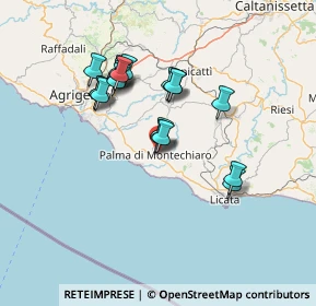 Mappa Via Vittorio de Sica, 92020 Palma di Montechiaro AG, Italia (13.62421)