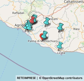 Mappa Via Amerigo Vespucci, 92020 Palma di Montechiaro AG, Italia (12.911)