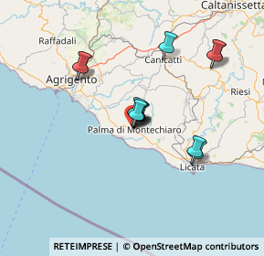 Mappa Via Amerigo Vespucci, 92020 Palma di Montechiaro AG, Italia (12.5875)