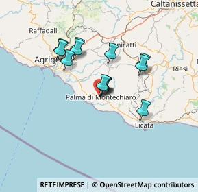 Mappa Via Amerigo Vespucci, 92020 Palma di Montechiaro AG, Italia (11.37077)