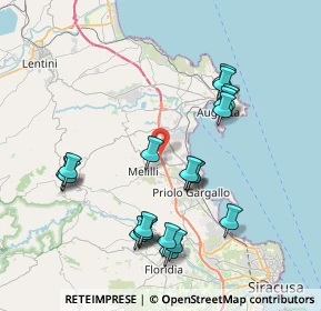 Mappa Autostrada Catania - Siracusa, 96011 Augusta SR, Italia (8.9945)