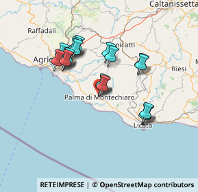 Mappa Via Arturo Toscanini, 92020 Palma di Montechiaro AG, Italia (13.654)