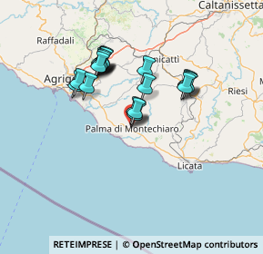 Mappa Via Arturo Toscanini, 92020 Palma di Montechiaro AG, Italia (13.039)