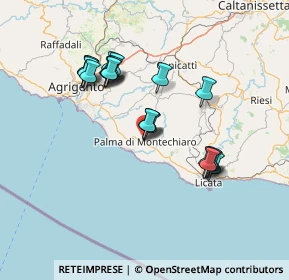 Mappa Via Arturo Toscanini, 92020 Palma di Montechiaro AG, Italia (14.529)