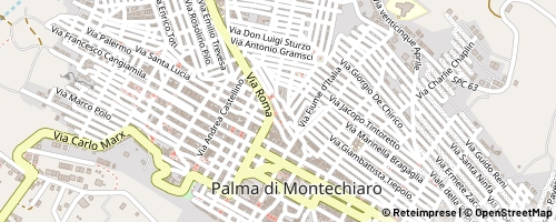 Mappa Palma di Montechiaro