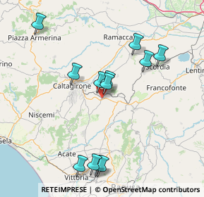 Mappa Viadotto Favarella, 95042 Grammichele CT, Italia (17.9975)