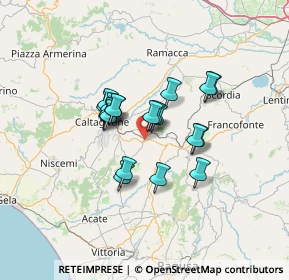 Mappa Viadotto Favarella, 95042 Grammichele CT, Italia (10.652)