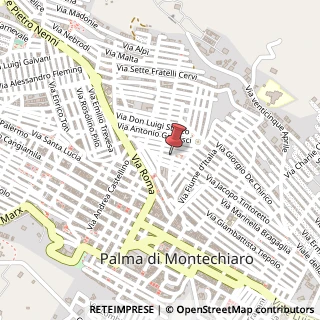 Mappa Via de Santis, 33, 92020 Palma di Montechiaro, Agrigento (Sicilia)
