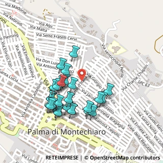 Mappa Via Mantegna, 92020 Palma di Montechiaro AG, Italia (0.24643)