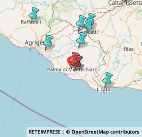 Mappa Via Vincenzo Monti, 92020 Palma di Montechiaro AG, Italia (18.64667)