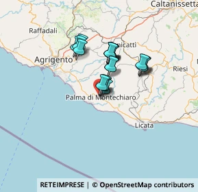 Mappa Via Vincenzo Monti, 92020 Palma di Montechiaro AG, Italia (10.697)