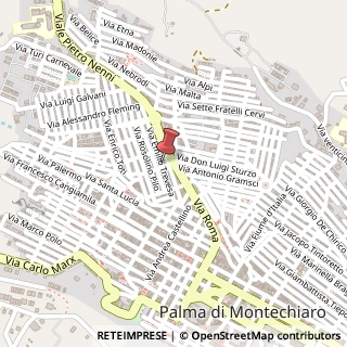 Mappa Via Claudio Treves, 62, 92020 Palma di Montechiaro AG, Italia, 92020 Palma di Montechiaro, Agrigento (Sicilia)