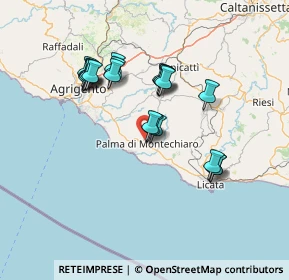 Mappa Via Carnevale, 92020 Palma di Montechiaro AG, Italia (14.0325)