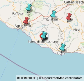 Mappa Via Carnevale, 92020 Palma di Montechiaro AG, Italia (14.51857)