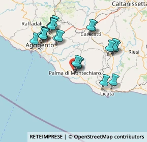 Mappa Via Pietro Maroncelli, 92020 Palma di Montechiaro AG, Italia (16.602)