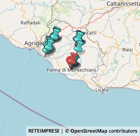 Mappa Via Pietro Maroncelli, 92020 Palma di Montechiaro AG, Italia (10.5605)