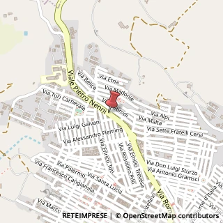 Mappa Via Pietro Nenni, 62, 92020 Palma di Montechiaro AG, Italia, 92020 Palma di Montechiaro, Agrigento (Sicilia)