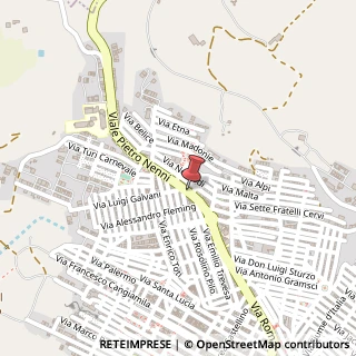 Mappa Via Pietro Nenni, 38, 92020 Palma di Montechiaro, Agrigento (Sicilia)