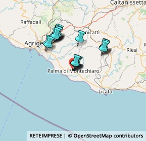 Mappa Via Amendola, 92020 Palma di Montechiaro AG, Italia (11.9465)