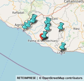 Mappa Via Andrea Doria, 92020 Palma di Montechiaro AG, Italia (11.91)