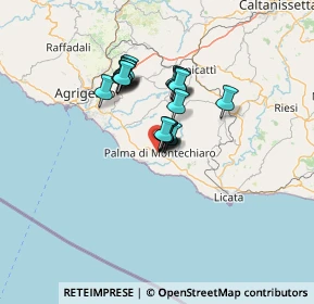 Mappa Via Andrea Doria, 92020 Palma di Montechiaro AG, Italia (10.1165)
