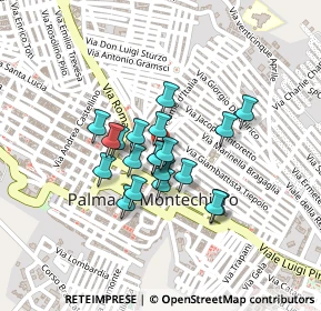 Mappa Via Ugo Foscolo, 92020 Palma di Montechiaro AG, Italia (0.171)