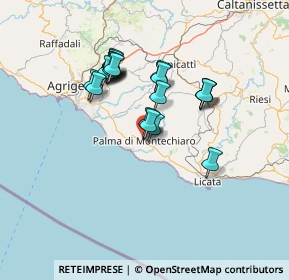 Mappa Via Fiume D'Italia, 92020 Palma di Montechiaro AG, Italia (13.008)