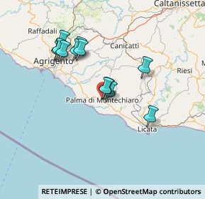 Mappa Via Ugo Foscolo, 92020 Palma di Montechiaro AG, Italia (13.89167)