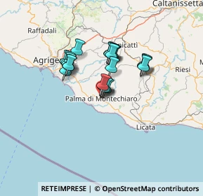 Mappa Via Ugo Foscolo, 92020 Palma di Montechiaro AG, Italia (10.9635)