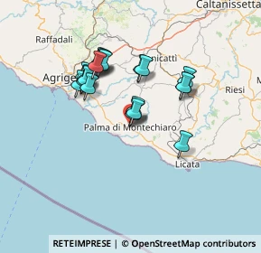 Mappa Via Ugo Foscolo, 92020 Palma di Montechiaro AG, Italia (13.054)
