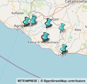 Mappa Via Marinella Bragaglia, 92020 Palma di Montechiaro AG, Italia (13.60944)