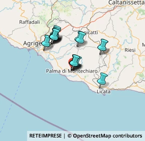 Mappa Via Marinella Bragaglia, 92020 Palma di Montechiaro AG, Italia (11.788)