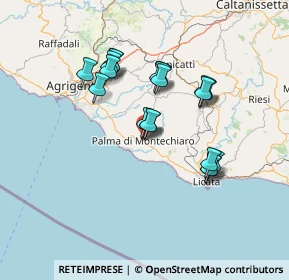 Mappa Via Civiletti, 92020 Palma di Montechiaro AG, Italia (13.51737)