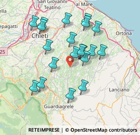 Mappa Via S. Antonio, 66010 Ari CH, Italia (7.2175)