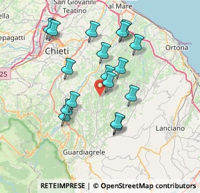 Mappa Via S. Antonio, 66010 Ari CH, Italia (6.99941)