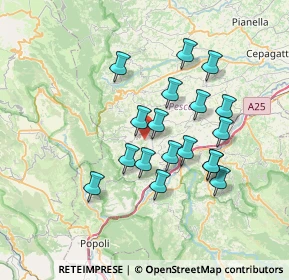 Mappa Via Vasca, 65020 Pietranico PE, Italia (6.535)