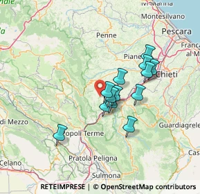 Mappa Via Vasca, 65020 Pietranico PE, Italia (11.12615)