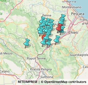 Mappa Via Vasca, 65020 Pietranico PE, Italia (9.2965)