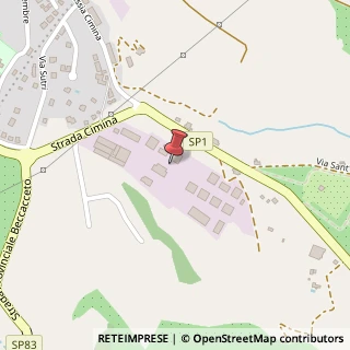 Mappa Via Dell'artigianato, 33, 01037 Ronciglione, Viterbo (Lazio)