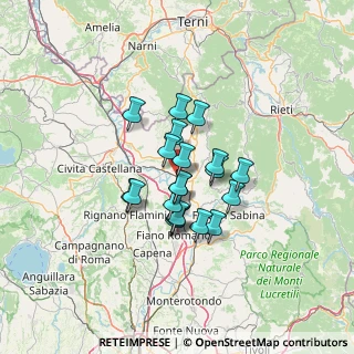 Mappa Via Sabina Sud, 02044 Forano RI, Italia (9.6265)