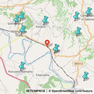 Mappa Via Sabina Sud, 02044 Forano RI, Italia (3.08273)