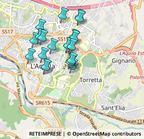 Mappa Via Avezzano, 67100 L'Aquila AQ, Italia (0.8235)