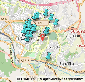 Mappa Via Avezzano, 67100 L'Aquila AQ, Italia (0.8085)