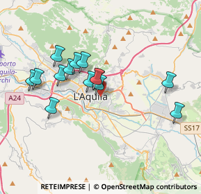 Mappa Via Avezzano, 67100 L'Aquila AQ, Italia (3.37357)