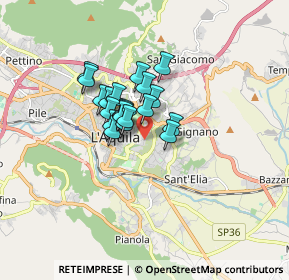 Mappa Via Avezzano, 67100 L'Aquila AQ, Italia (1.085)