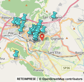 Mappa Via Avezzano, 67100 L'Aquila AQ, Italia (1.644)