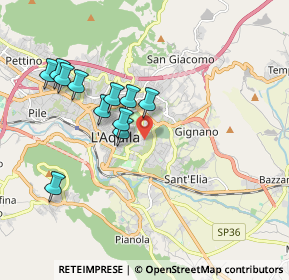 Mappa Via Avezzano, 67100 L'Aquila AQ, Italia (1.80909)