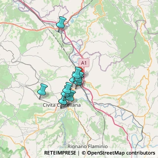 Mappa SS 3 Flaminia, 01033 Civita Castellana VT, Italia (5.83545)