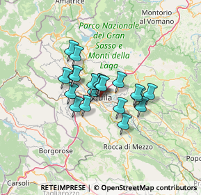 Mappa Via della Crocetta, 67100 L'Aquila AQ, Italia (9.124)