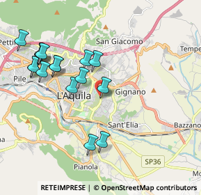 Mappa Via della Crocetta, 67100 L'Aquila AQ, Italia (2.1475)